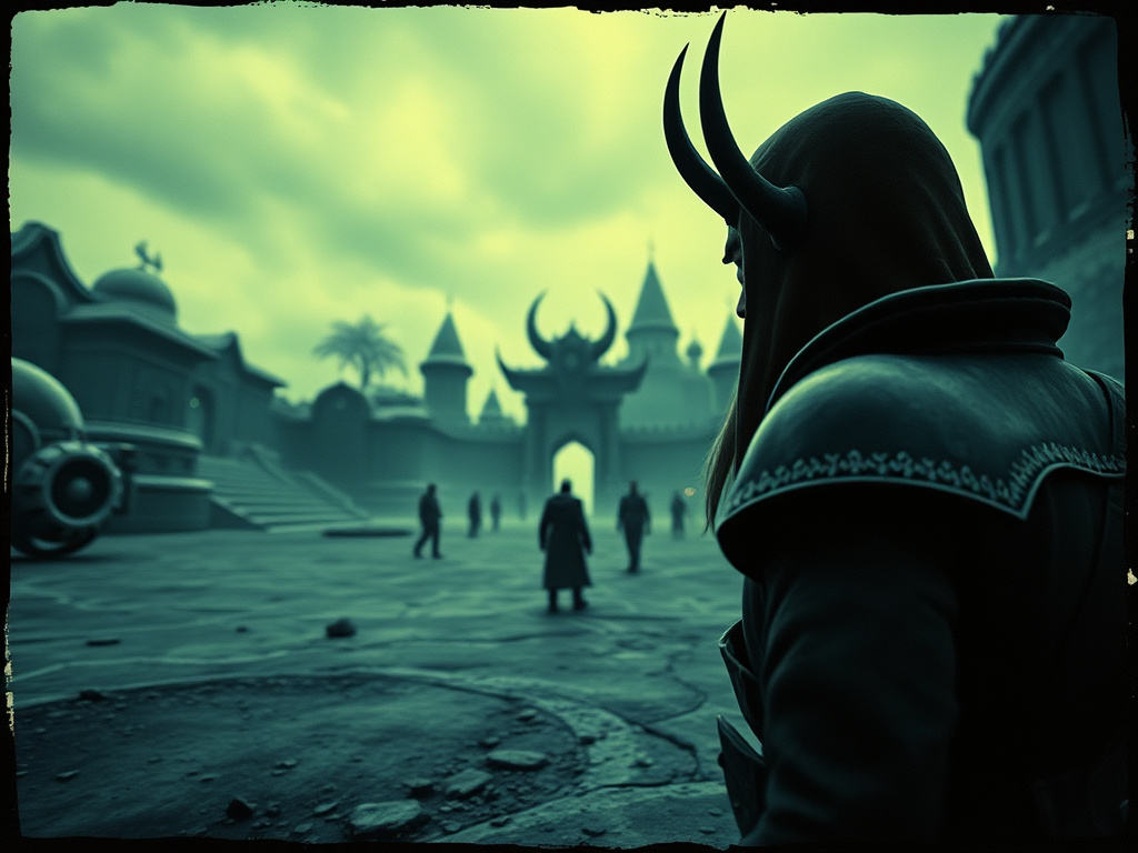 A World of Warcraft zone showing an empty or sparsely populated game world.